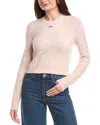 Cinq À Sept Cinq Gifting Tracie Cropped Pullover In Pink