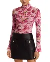 Cinq À Sept Cinq A Sept Trailing Hibiscus Lucy Top In Pink