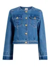 Cinq À Sept Travis Buttoned Jacket In Blue