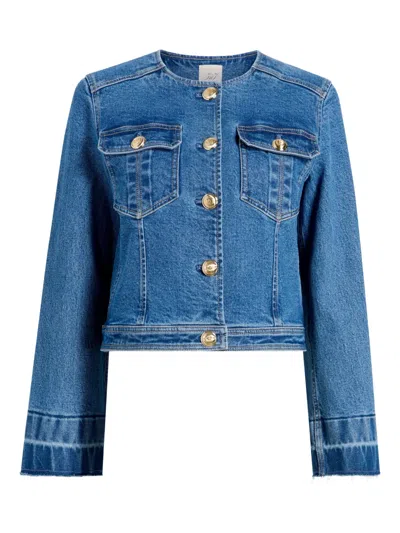 Cinq À Sept Travis Buttoned Jacket In Blue