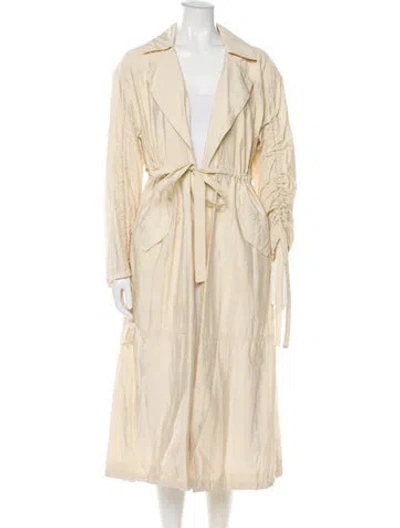 Pre-owned Cinq À Sept Trench Coat W/ Tags In Neutral