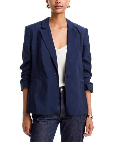 Cinq À Sept Cinq A Sept Tumbled Woven Khloe Blazer In Blue