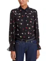 Cinq À Sept Cinq A Sept Tumbling Carnations Blouse In Black