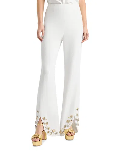 Cinq À Sept Cinq A Sept Tumbling Flowers Pants In White