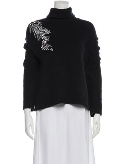 Pre-owned Cinq À Sept Turtleneck Sweater In Gray