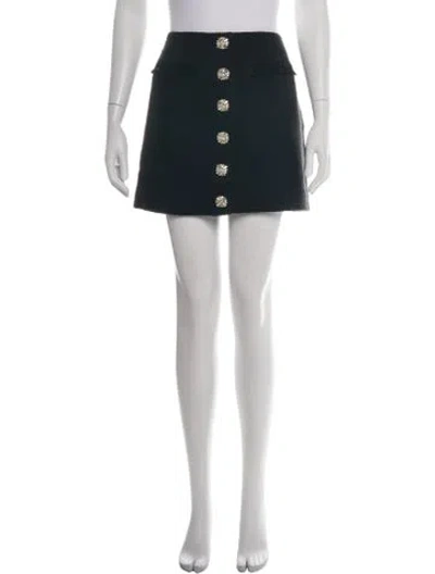 Pre-owned Cinq À Sept Tweed Pattern Mini Skirt W/ Tags In White