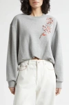Cinq À Sept Twilight Spark Davini Pullover Heather Grey In Gray