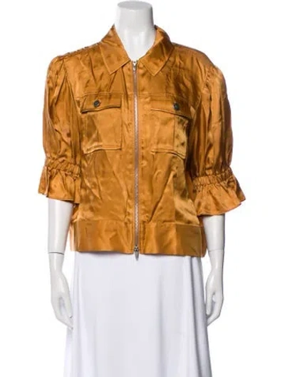 Pre-owned Cinq À Sept Utility Jacket In Neutral