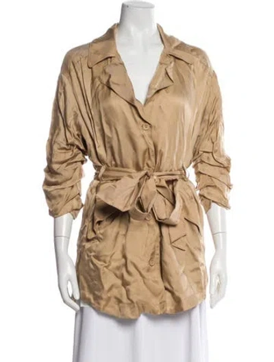 Pre-owned Cinq À Sept Utility Jacket In Neutral