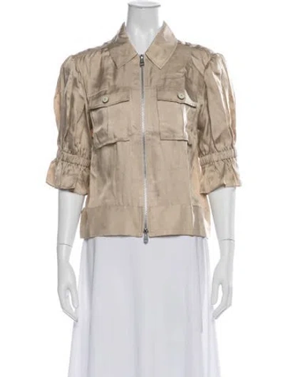 Pre-owned Cinq À Sept Utility Jacket W/ Tags In Neutrals
