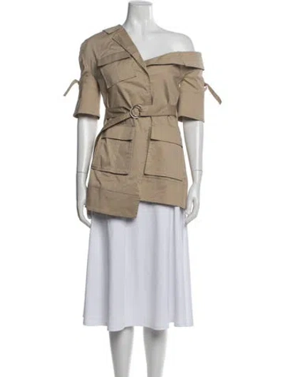 Pre-owned Cinq À Sept Utility Jacket W/ Tags In Neutrals