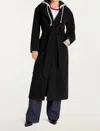 Cinq À Sept Vander Coat Black/heather Grey In Black