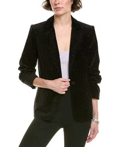 Cinq À Sept Velveteen Khloe Blazer In Black