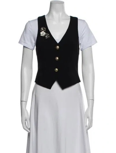 Pre-owned Cinq À Sept Vest In Black