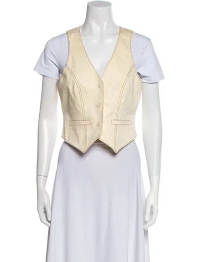 Pre-owned Cinq À Sept Vest In Neutral