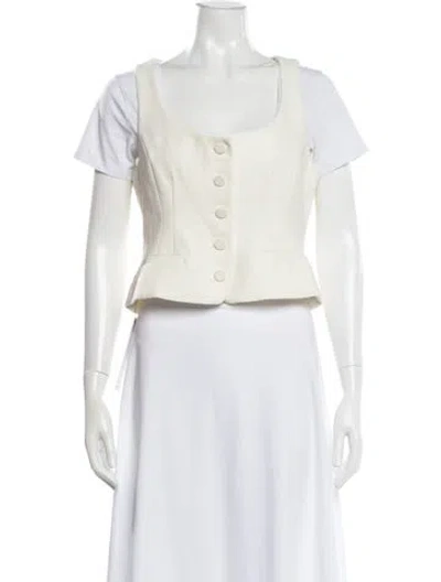 Pre-owned Cinq À Sept Vest In Neutral