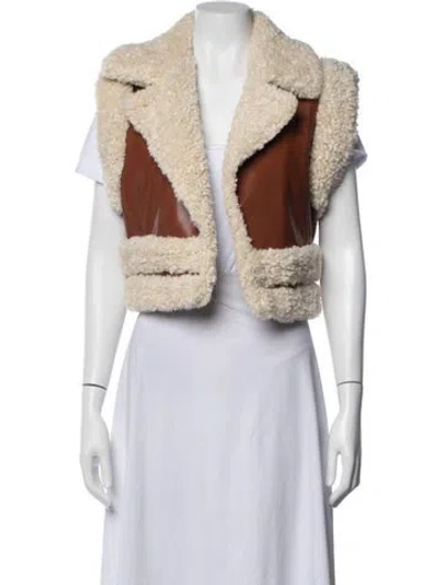 Pre-owned Cinq À Sept Vest In Neutrals