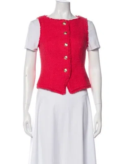 Pre-owned Cinq À Sept Vest In Pink