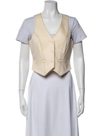 Pre-owned Cinq À Sept Vest W/ Tags In Neutral