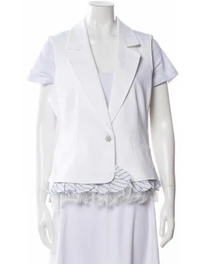 Pre-owned Cinq À Sept Vest In White