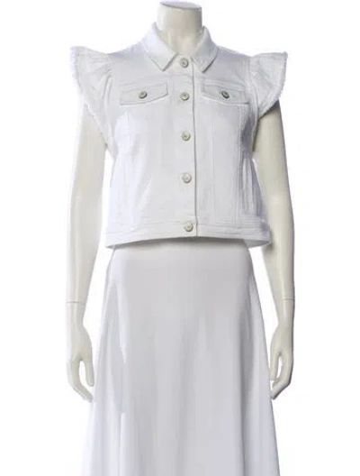 Pre-owned Cinq À Sept Vest In White