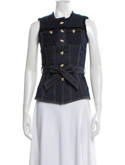 Pre-owned Cinq À Sept Vest In White