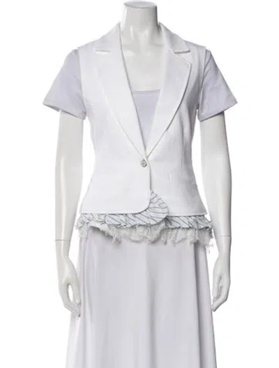Pre-owned Cinq À Sept Vest In White