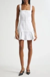 Cinq À Sept Vineyard Lace Sleeveless Minidress In White