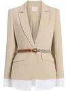 Cinq À Sept Vittoria Layered Jacket In Neutrals