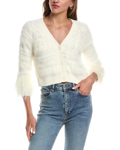 Cinq À Sept Vivica Wool-blend Cardigan In Neutral