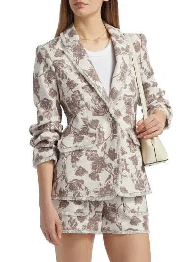 Cinq À Sept Vivienne Boucle Khloe Blazer In Multicolor