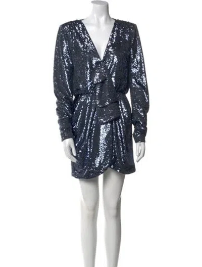 Pre-owned Cinq À Sept V-neck Mini Dress