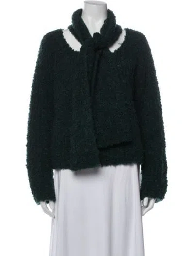 Pre-owned Cinq À Sept V-neck Sweater In Black