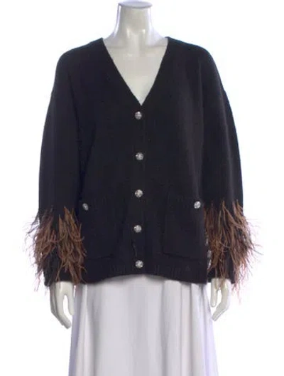 Pre-owned Cinq À Sept V-neck Sweater In Multi