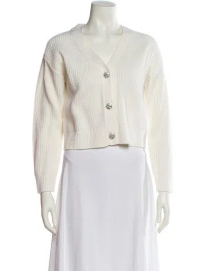 Pre-owned Cinq À Sept V-neck Sweater In Neutral