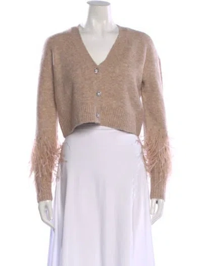 Pre-owned Cinq À Sept V-neck Sweater W/ Tags In Neutral