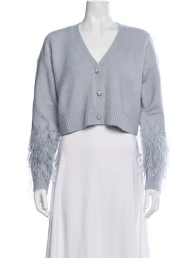 Pre-owned Cinq À Sept V-neck Sweater W/ Tags In White
