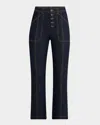 Cinq À Sept Cinq A Sept Val High Rise Flare Leg Denim Pants In Indigo