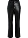 Cinq À Sept Wallace Faux Leather Bootcut Ankle Pants In Black
