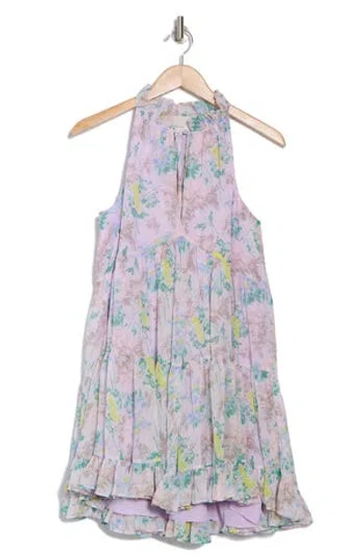 Cinq À Sept Washed Floral Print Minidress In Pastel Multi