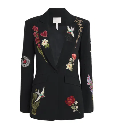Cinq À Sept Western Armour Blazer In Black