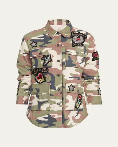 Cinq À Sept Western Camouflage Overshirt In Multi