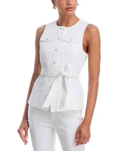 Cinq À Sept Cinq A Sept White Denim Reenee Vest