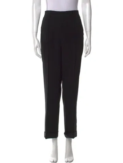 Pre-owned Cinq À Sept Wide Leg Pants In Black