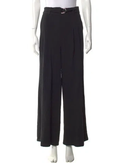 Pre-owned Cinq À Sept Wide Leg Pants In Black