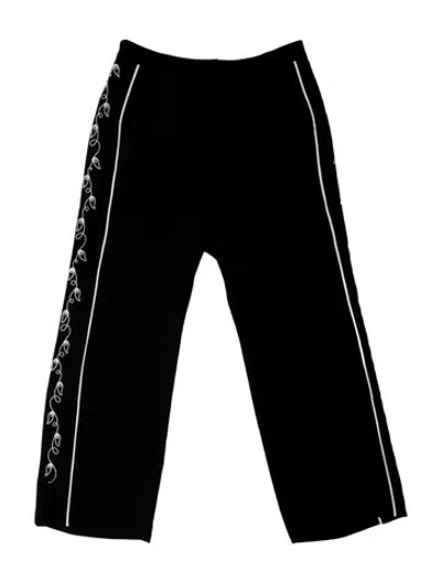 Pre-owned Cinq À Sept Wide Leg Pants In Black