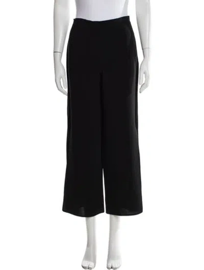 Pre-owned Cinq À Sept Wide Leg Pants In Black