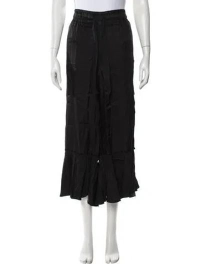 Pre-owned Cinq À Sept Wide Leg Pants In Black