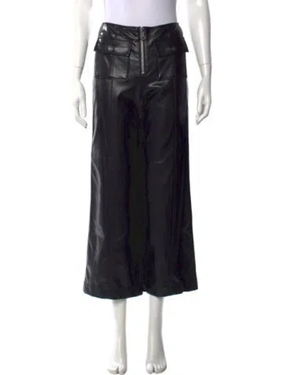 Pre-owned Cinq À Sept Wide Leg Pants In Black