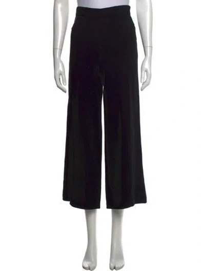 Pre-owned Cinq À Sept Wide Leg Pants In Black